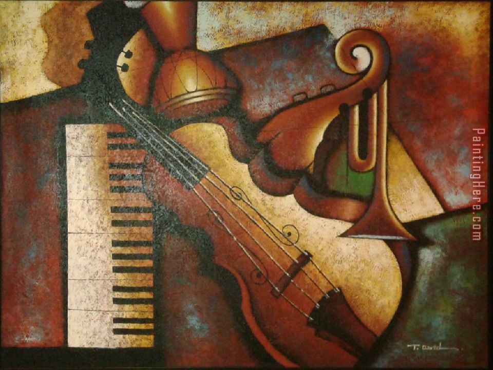 Unknown Artist Musical Instruments painting anysize 50 off Musical